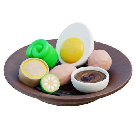 Siomay 3d Illustration 47246501 Png