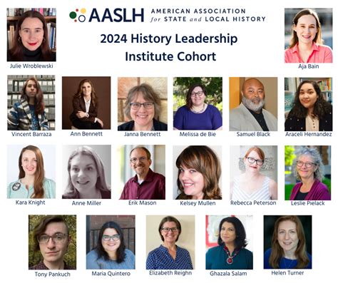 Meet The 2024 History Leadership Institute Cohort Aaslh