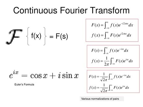 Continuous Fourier Transform