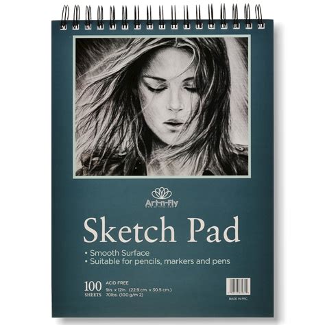 Buy Art N Fly Artists Sketchbook For Drawing 9x12 With Spiral Bound