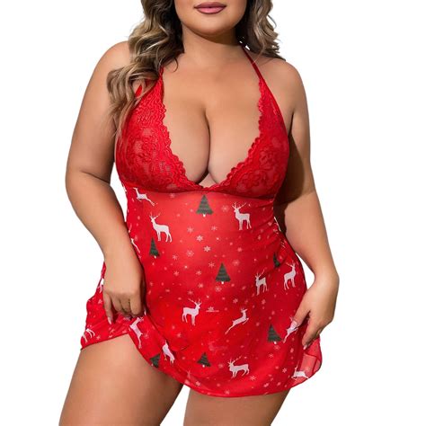 Ehqjnj Bow Lingerie Women S Lingerie Set Christmas Day Lingeries Womens Underwear Bikini Brief