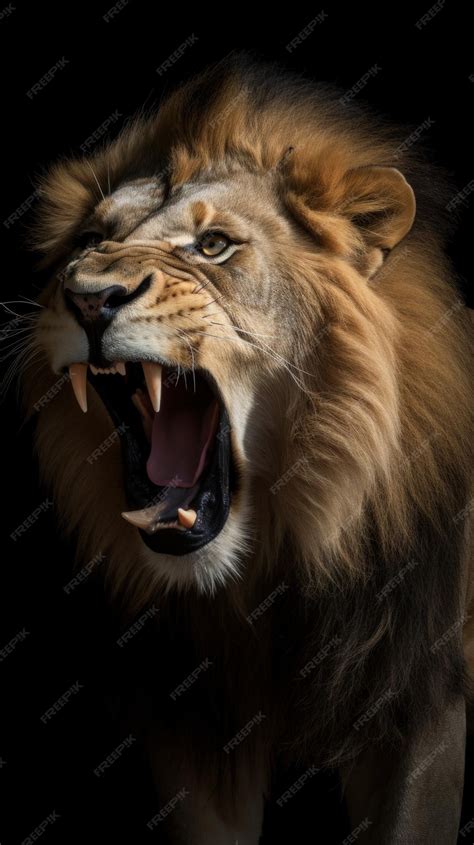 lion roaring