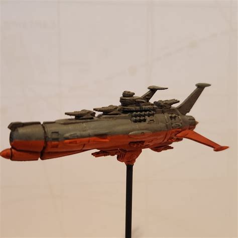 3d Print Of Athena Class Battleship Space Battleship Hachiman By