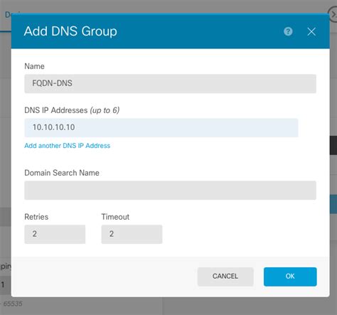 Configure FQDN Based Object For Access Control Rule Cisco