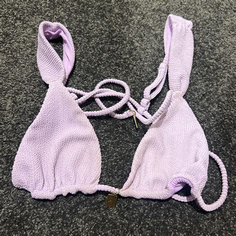 Bydee Lilac Bikini Top Size S Worn Once FREE Depop