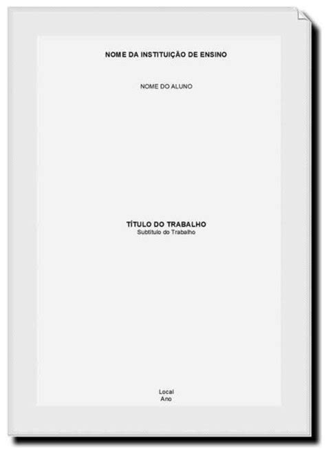 Capas de trabalhos, Abnt trabalhos academicos, Trabalho de ciencias capa