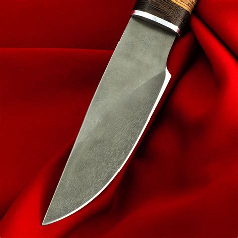 Охотничий нож "Рысь-2", клинок сталь Х12МФ, рукоять береста | Охотничьи ...