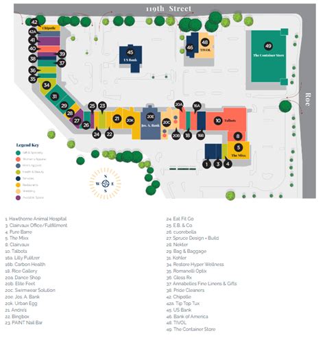 Map Of Hawthorn Mall Fredi Jo Anne