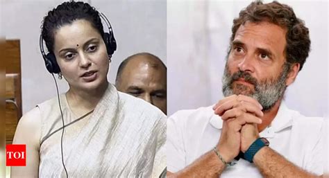 Gross Insult To Farmers Rahul Gandhi Slam Kangana Ranaut S Remark