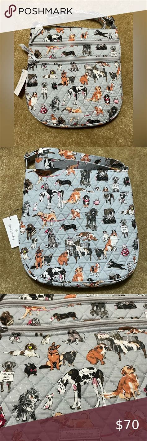 Vera Bradley Dog Show Triple Zip Hipster Nwt Dog Show Vera Poshmark