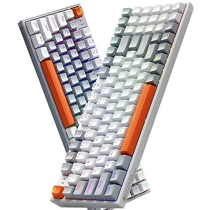 Teclado Mec Nico Sem Fio Machenike K W Hot Swap Tri Mode Teclas Rgb Backlit Gaming Keyboard