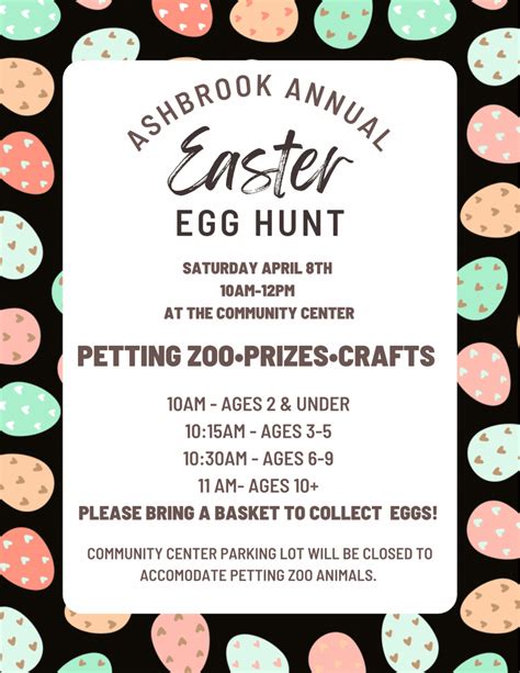 Annual Easter Egg Hunt Sunday April 8th Ashbrook Online