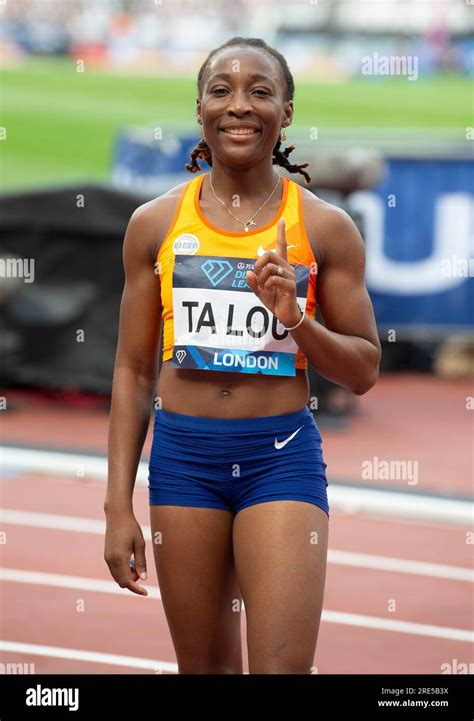 Marie-Josée Ta Lou of Côte d’Ivoire competing in the women’s 100m at ...