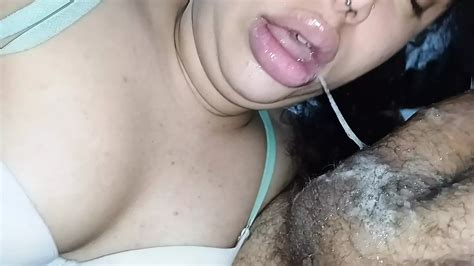 The Bitch S Mouth Goes So Deep Drooling Her Hot Spit Over His Hard Cock Xhamster