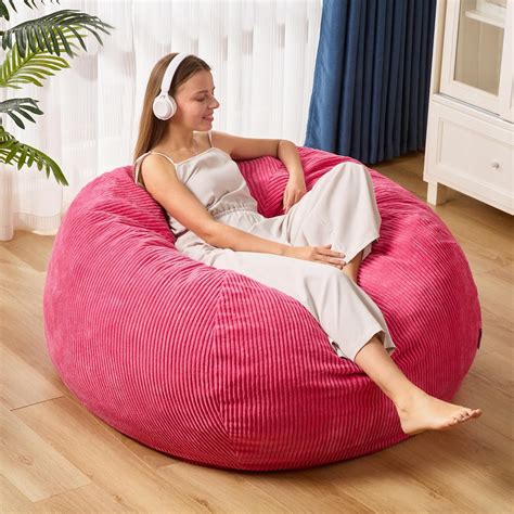 Homguava Bean Bag Chair Teardrop Bean Bags With Memory Foam Filled Compact Beanbag Chairs Soft