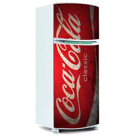 Adesivo Para Geladeira Inteira Coca Cola