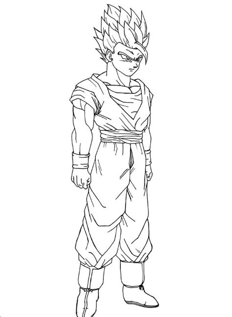 Sangohan Dessin Beau Collection Coloriages Sangohan Coloriage Images