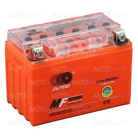 Купить Мото аккумулятор YTX9-BS 12V, 9Аh, гелевый OUTDO YTX9-BS ...