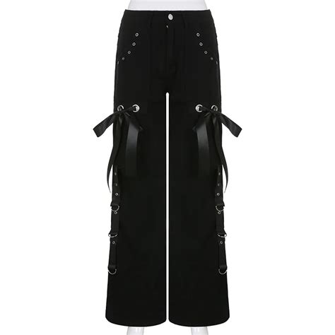 Женские мешковатые джинсы Goth | AliExpress