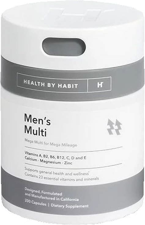 Health By Habit Mens Multi Supplement 200 Capsules 23