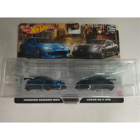Hot Wheels Premium Twin Pack Pandem Subaru Brz Lexus Rc F Gt Shopee Malaysia