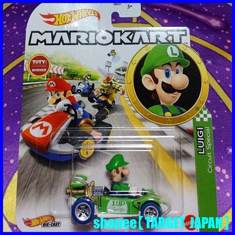 Hot Wheels Mario Kart Luigi Circuit Special Shopee Malaysia