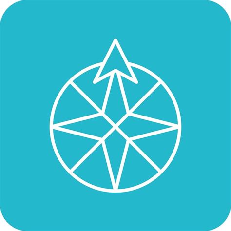 Premium Vector North Icon