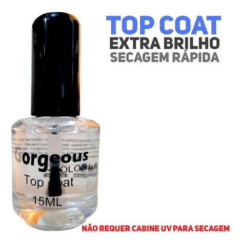 Top Coat Seca Sem Cabine - 5 Un Top Coat Para Unha Gel Seca Sem Cabine | Mercado Livre