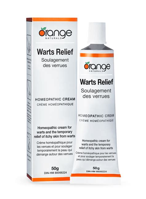 Warts Relief Homeopathic Cream 50g Orange Naturals