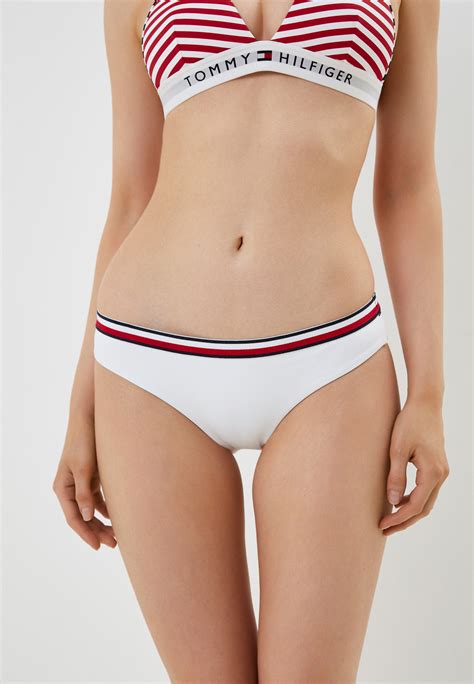 Плавки Tommy Hilfiger BIKINI цвет белый RTLACM069201 купить в интернет магазине Lamoda