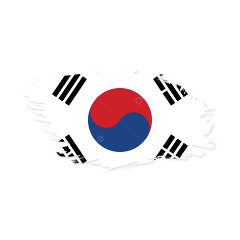 Vetor De Bandeira Da Coreia Do Sul Fundo Transparente PNG