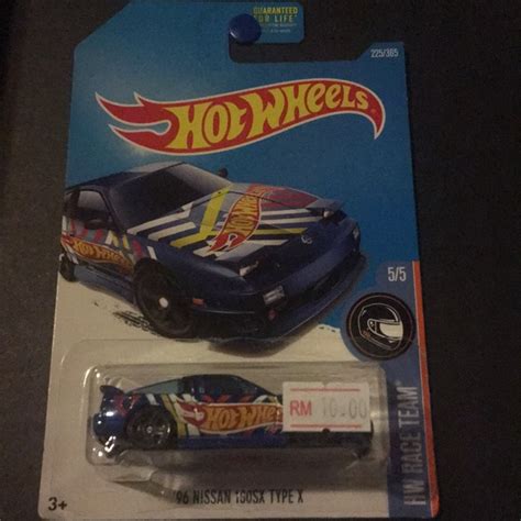 HOT WHEELS NISSAN SX TYPE X BLUE HW RACE TEAM US CARD