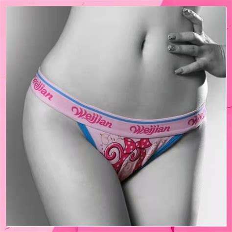 Jual Celana Dalam Wanita Pink Bikini Cotton List Biru Shopee Indonesia