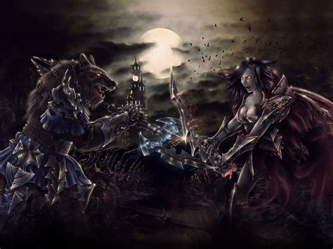 Vampiro E Lobisomem - Baixe Papéis de Parede do Batalhadas Linhagens Sangrentas: Vampiro Vs ...