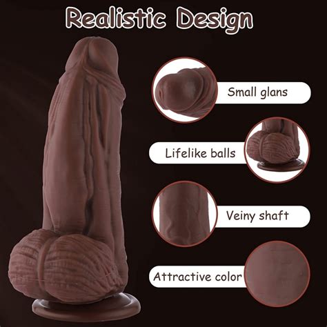 Wildolo Brown Silicone Huge Dildo With Strong Suction Cup