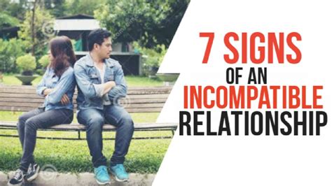 7 Signs Of An Incompatible Relationship Youtube