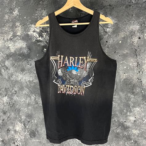 Harley Davidson Vintage Y K Harley Davidson Eagle Tank Top Grailed