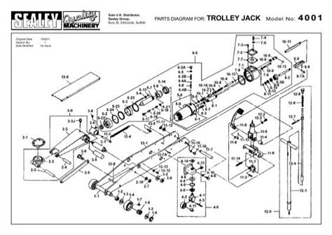 Parts Diagram For Trolley Jack Model No 4001 Sitebox Ltd