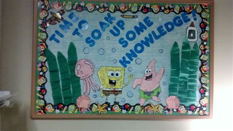 Bulletin Board Art Created By Me Back To School Spongebob Style Ra