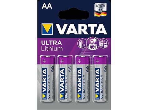 VARTA Ultra Lithium L91 Mignon AA Batterie 4er Blister Lithium