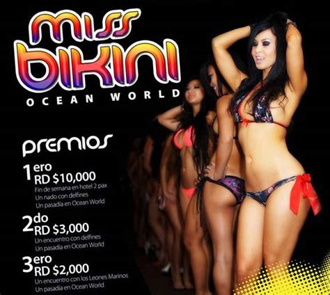 Anuncian Concurso Miss Bikini Parque Tem Tico Ocean World Puerto Plata Digital