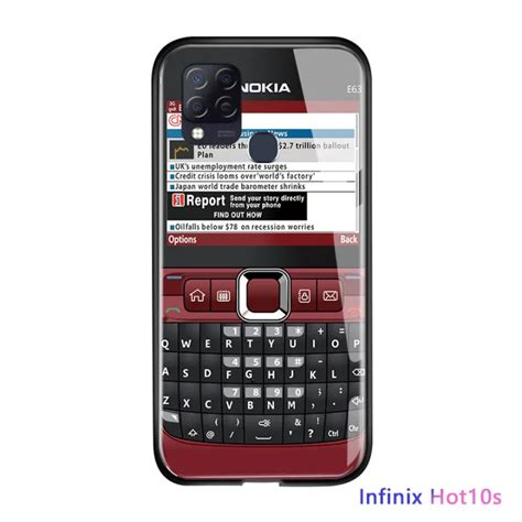 Hontinga ปลอกกรณสำหรบ Infinix Hot 10S 10S NFC Creative คลาสสก Vintage กรณ Nokia เกม Boy