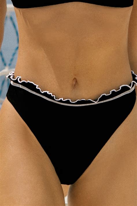 Atlantis Black Extra Cheeky Bikini Bottoms