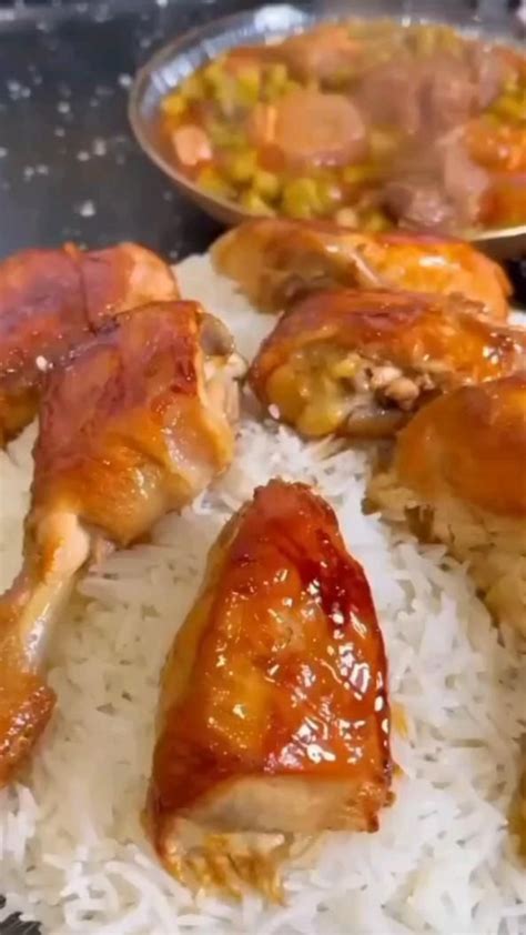 white rice  chicken