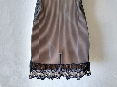 Black Sheer Sexy Nightie Nightgown Lingerie Womens S Laced Babydoll Sleepwear EBay
