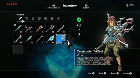 Zelda Breath Of The Wild Where To Find The Ceremonial Trident