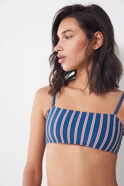 Out From Under Stripe Bandeau Bikini Top Urban Outfitters