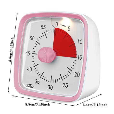 60 Minute Visual Timer Classroom Countdown Clock Silent Timer For Kids