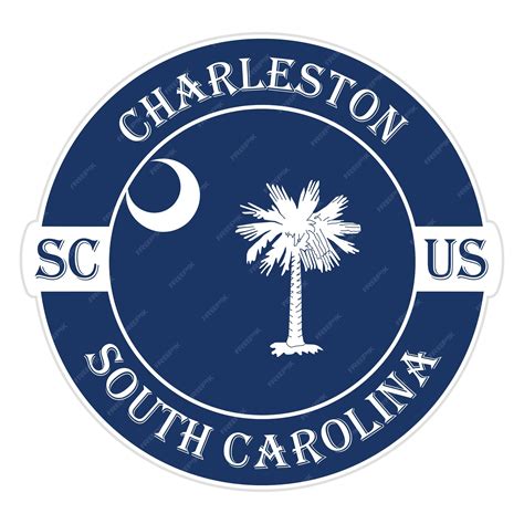 Premium Vector | Charleston south carolina flag usa travel souvenir