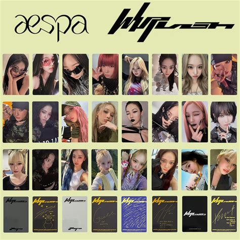 Chiếc Aespa Whiplash Lomo Cards SYNK Dòng Song Song Hot Mess Album CẢM HỨNG BÁNH